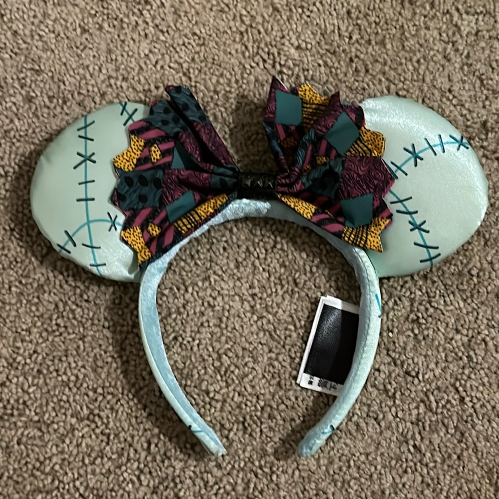 Disney Parks Nightmare Before Christmas Sally Minnie Ears Headband